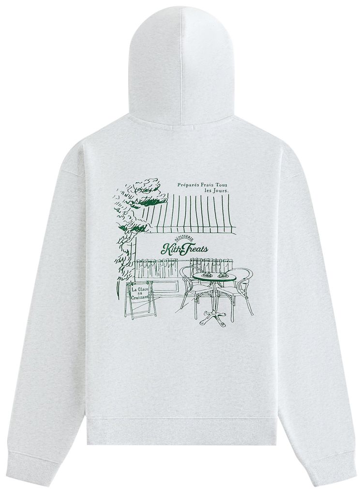 Kith Treats Store Front Williams Iii Hoodie Light Heather Grey
