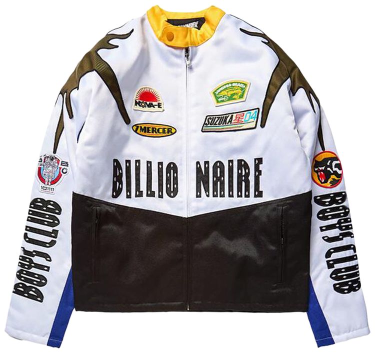 Billionaire Boys Club Mercer Moto Jacket White