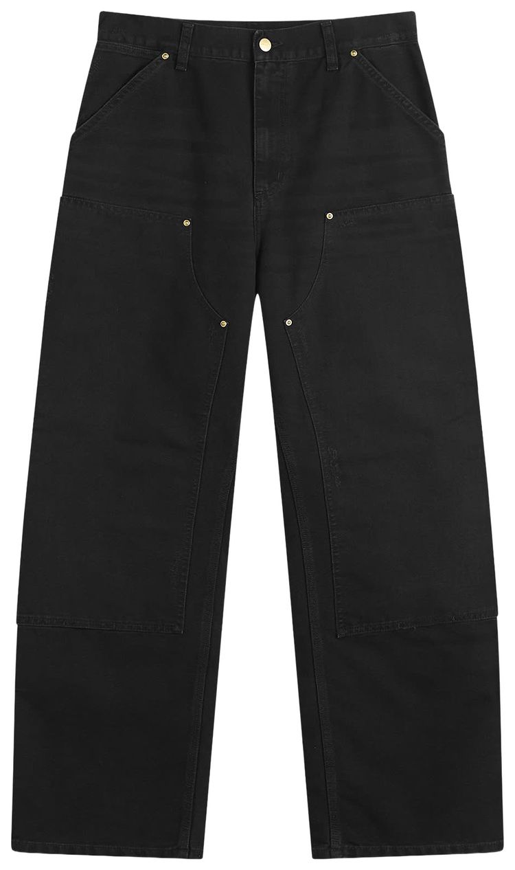 Carhartt WIP Double Knee Pants Black Grind Wash
