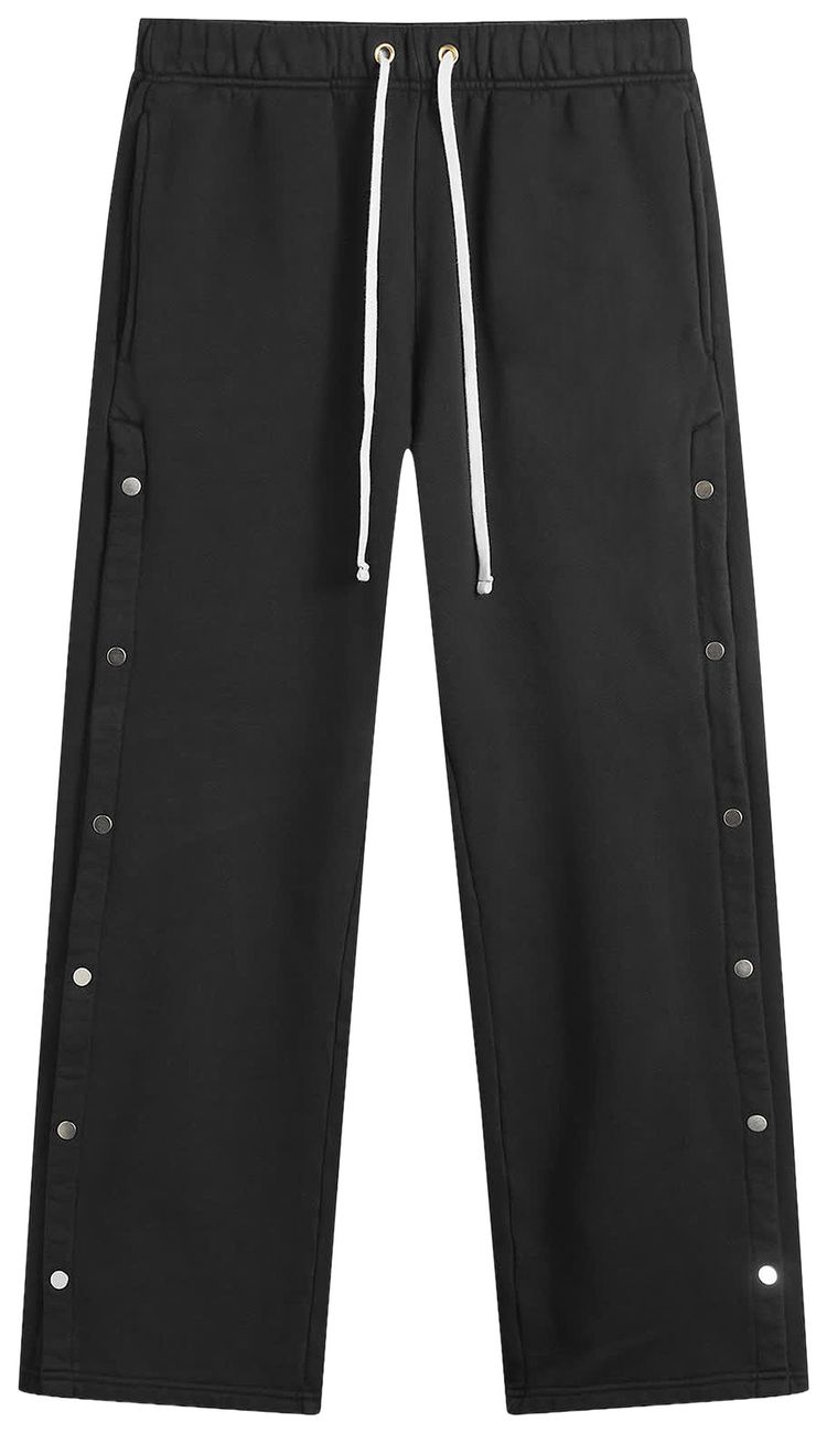 Les Tien Heavyweight Classic Snap Pants Black