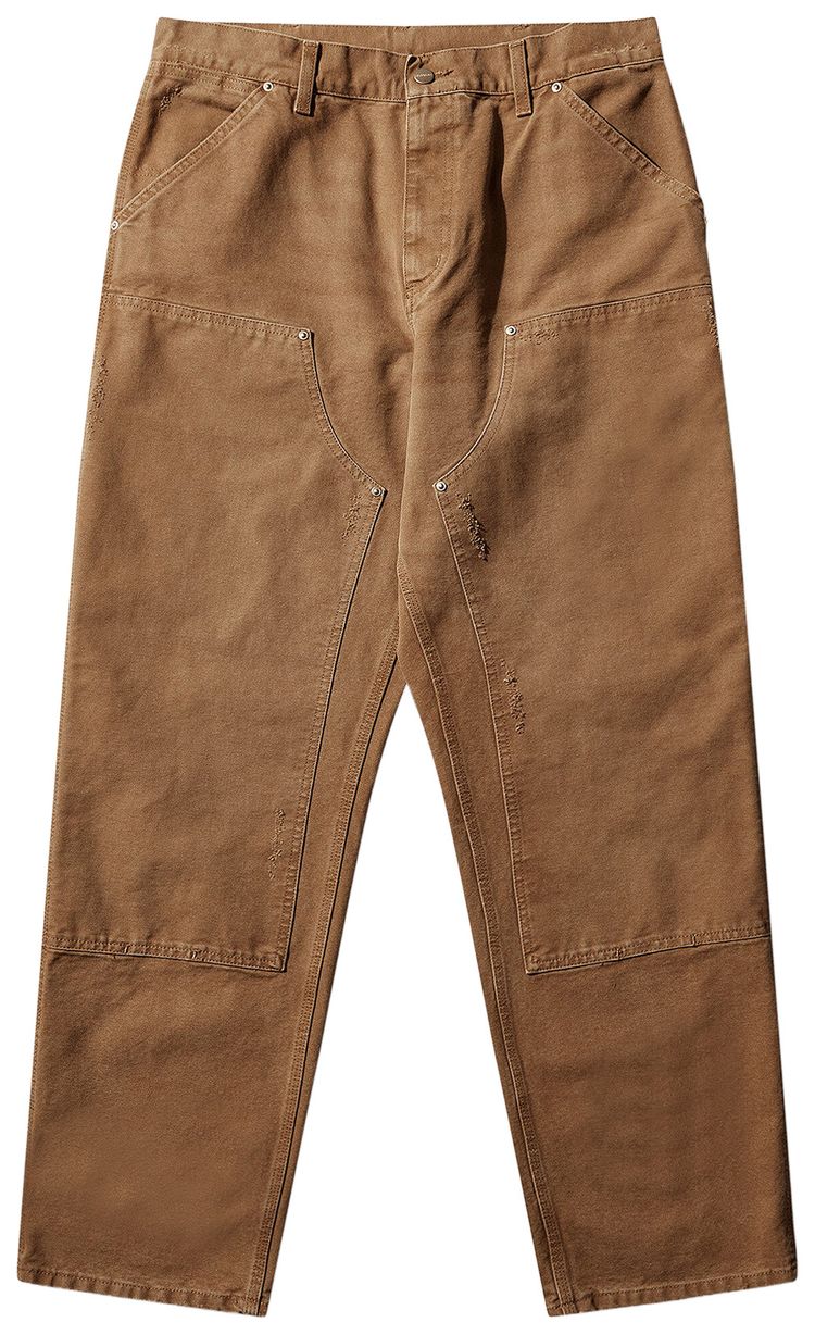 Carhartt WIP Double Knee Pants Hamilton Brown Grind Wash