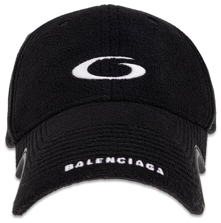 Balenciaga Fleece Cap Black