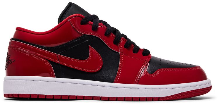 Air Jordan 1 Low Patent Varsity Red Black