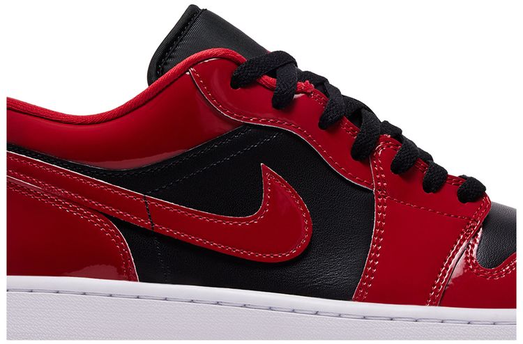 Air Jordan 1 Low Patent Varsity Red Black