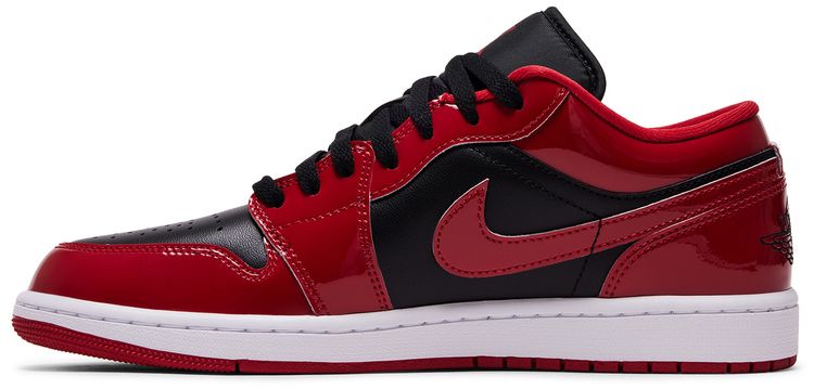 Air Jordan 1 Low Patent Varsity Red Black