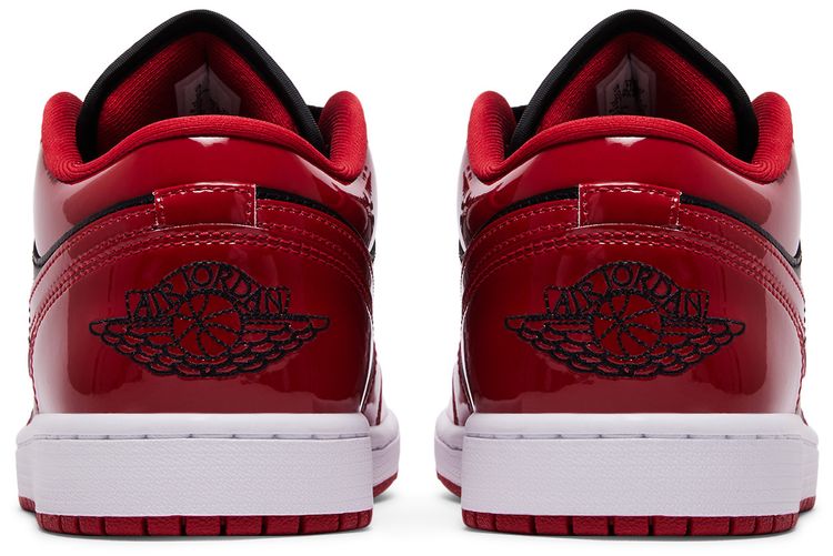 Air Jordan 1 Low Patent Varsity Red Black