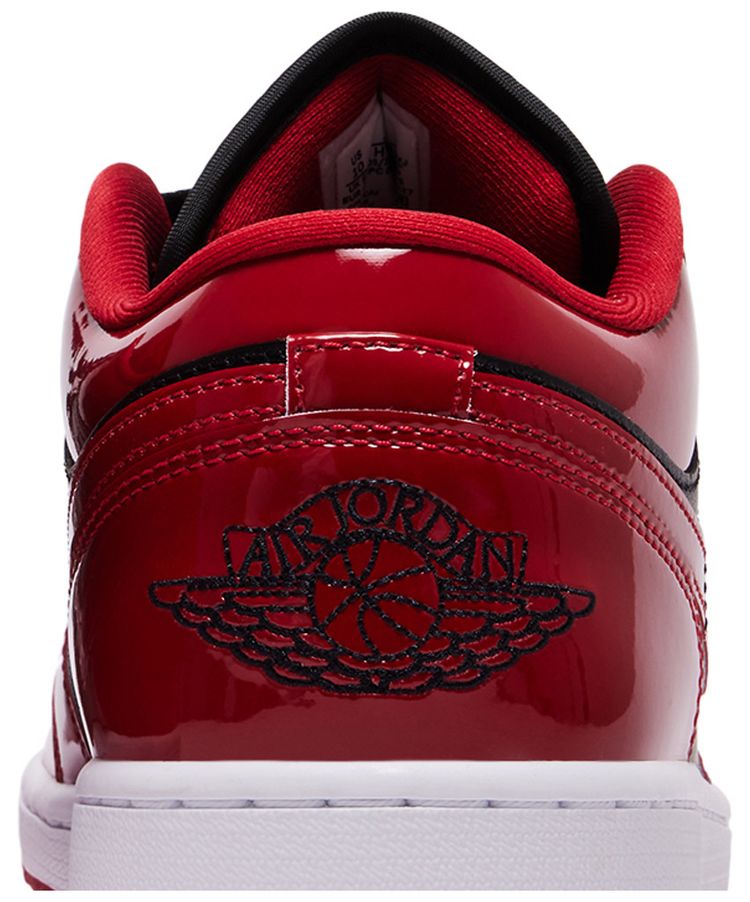 Air Jordan 1 Low Patent Varsity Red Black