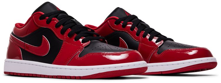 Air Jordan 1 Low Patent Varsity Red Black
