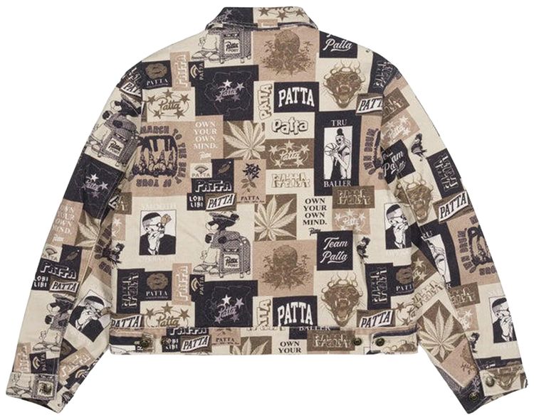 Patta Collage Insulated Canvas Jacket Multicolor