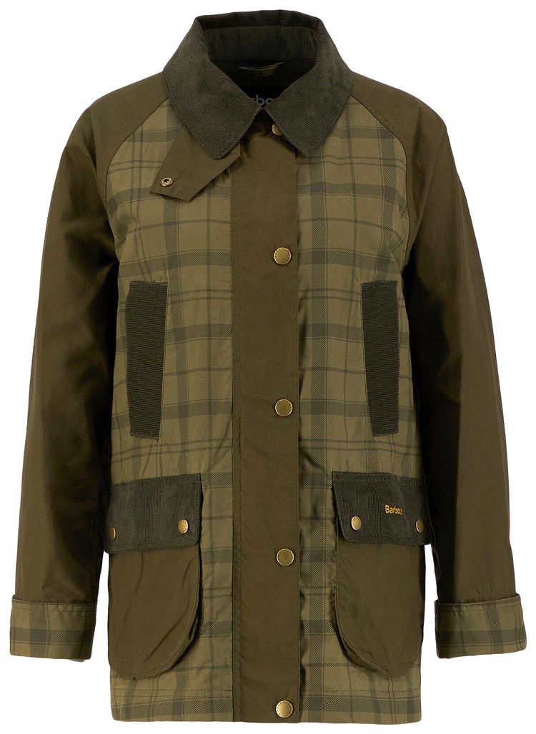 Barbour Tartan Beadnell Jacket Dusky GreenHighland Olive