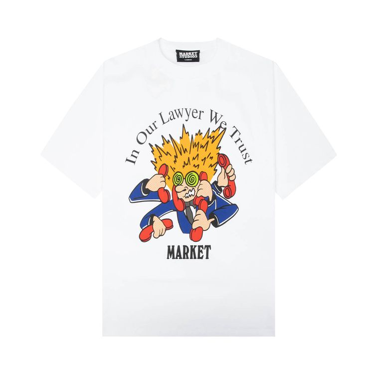 Market Lawyer We Trust T Shirt White