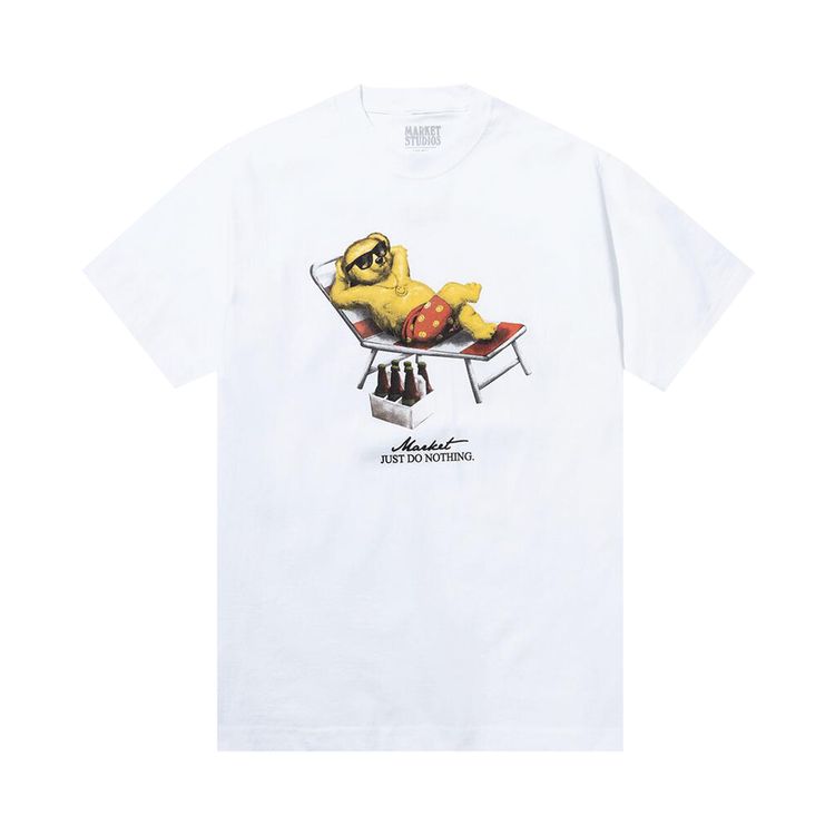 Market Smiley Bearly A Care T Shirt White