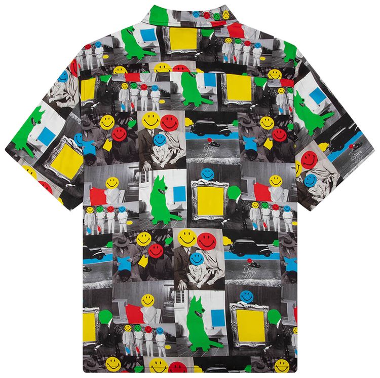 Market Smiley Collage Short Sleeve Woven Multicolor