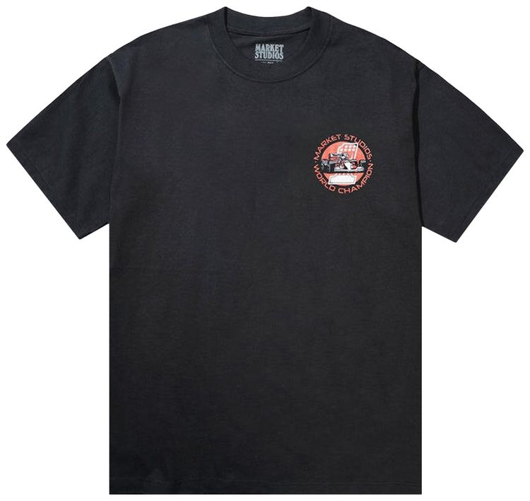 Market Have A Nice Race T Shirt Washed Black