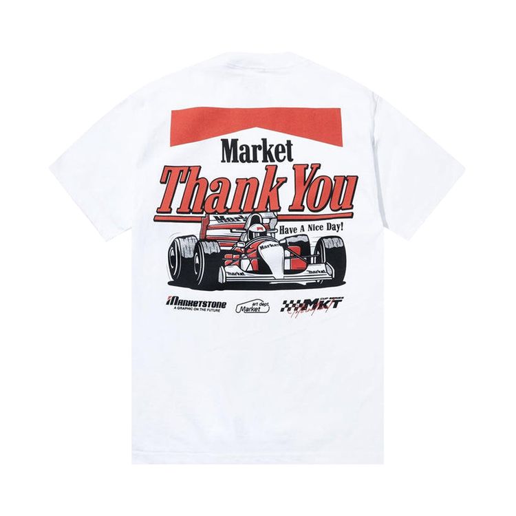 Market Have A Nice Race T Shirt White