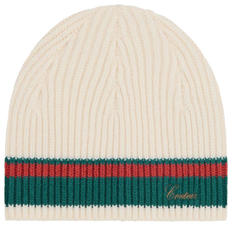 Corteiz Gianni Knit Beanie Cream
