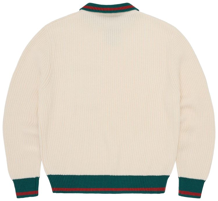Corteiz Gianni Knit Polo Sweater Cream
