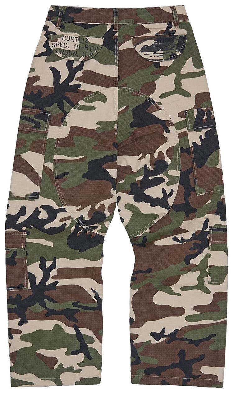 Corteiz Guerillaz Cargo Pant Woodland Camo