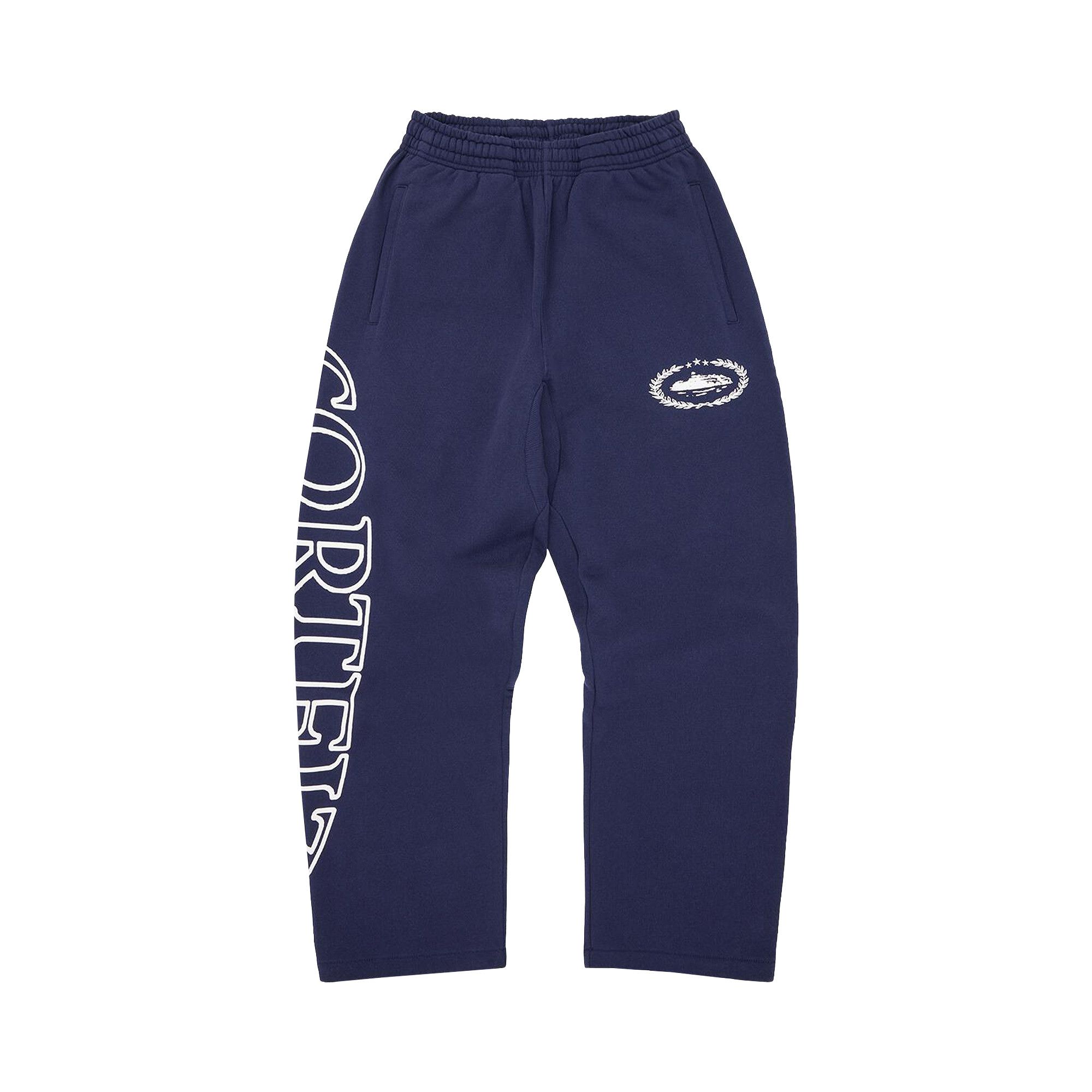 パンツ corteiz ALC PUFF SWEATSHORT NAVY Corteiz Tracksuit Island Puff Blue Cotton Pockets Jogger Pant