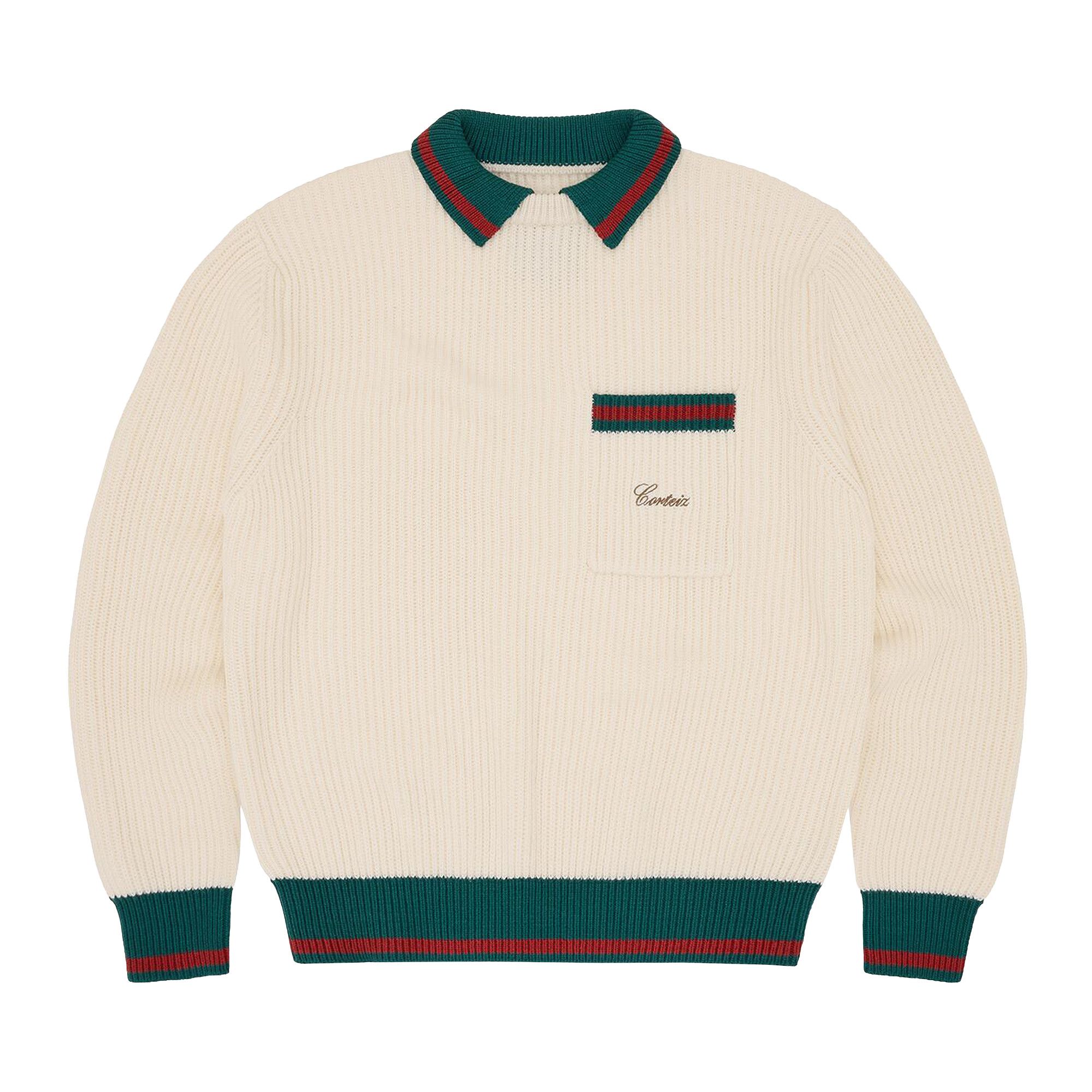 Buy Corteiz Gianni Knit Polo Sweater 'Cream' - CRTZ0223 007 | GOAT