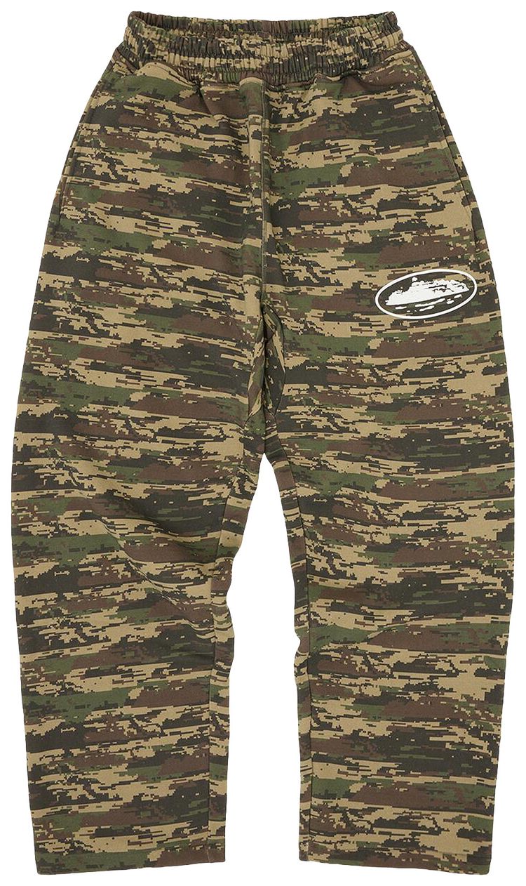Corteiz Island Puff Print Open Hem Sweatpant Digi Camo
