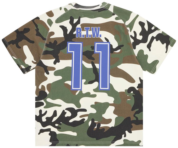 Corteiz Giapponese Cotton Jersey Woodland Camo