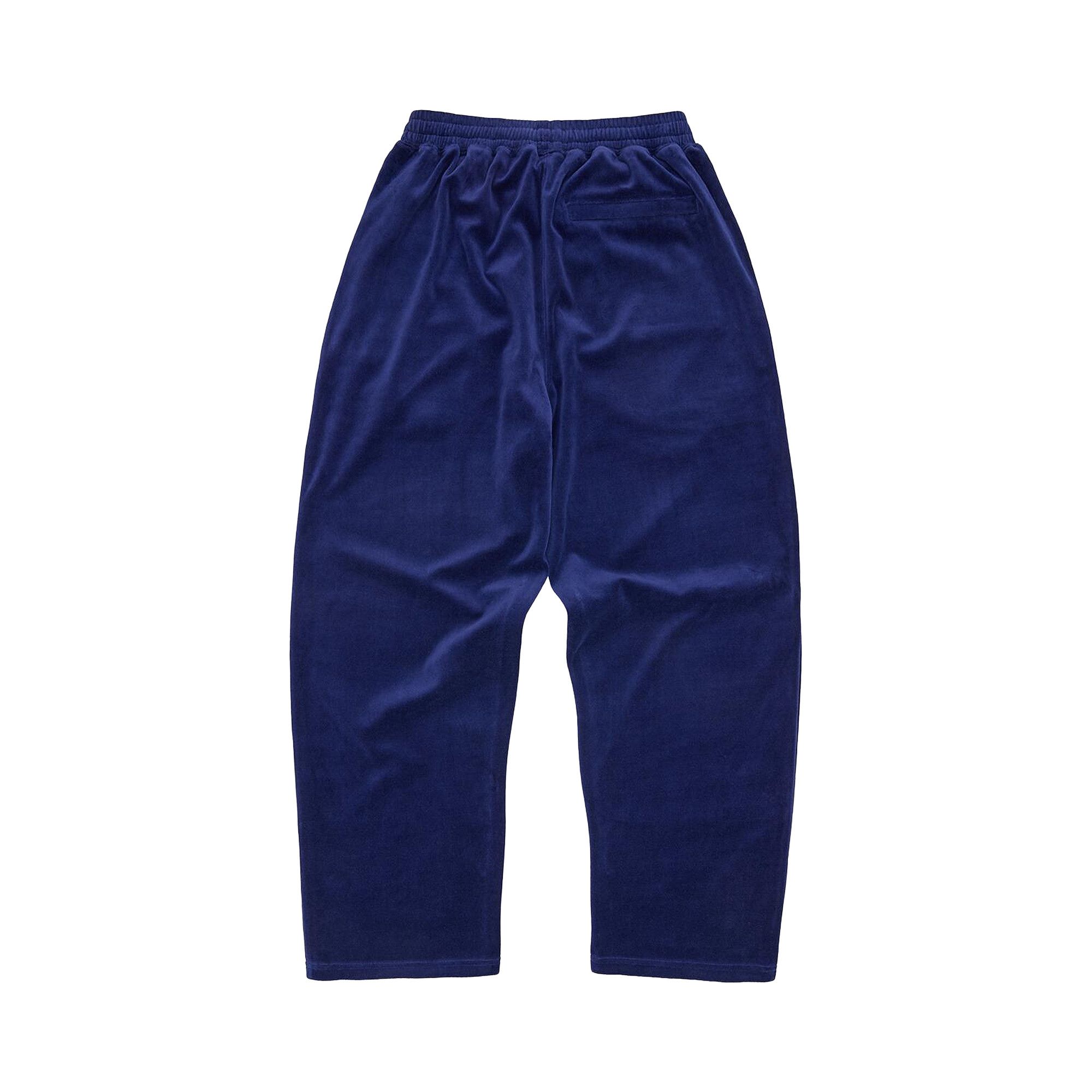 Buy Corteiz Pista Velour Track Pant 'Navy' - CRTZ 1665 | GOAT CA