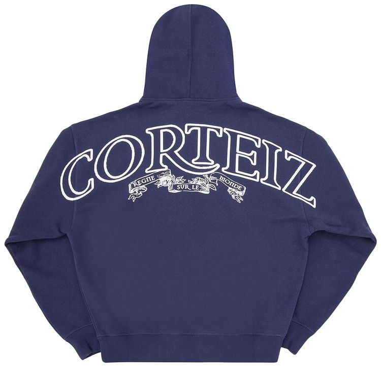 Corteiz Superior Royale Zip Hoodie Navy