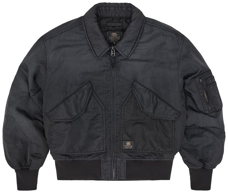 Corteiz Alcatraz Bomber Jacket Vintage Black