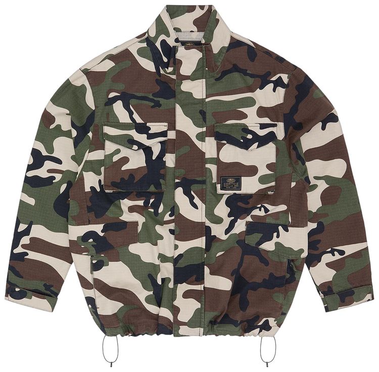 Corteiz Guerillaz Field Jacket Woodland Camo