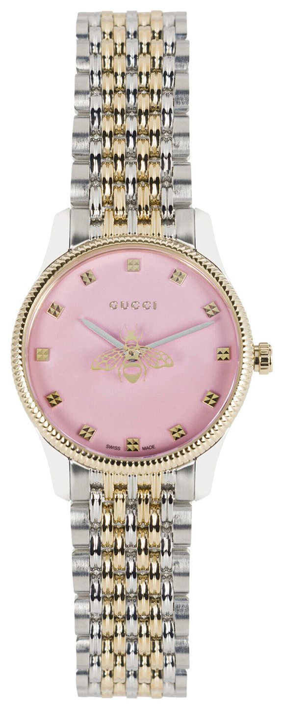 Gucci G Timeless Bracelet Watch Two Tone