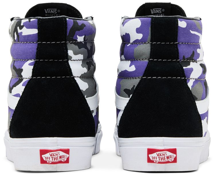 Vans Sk8 Hi Reissue Pop Camo   Purple
