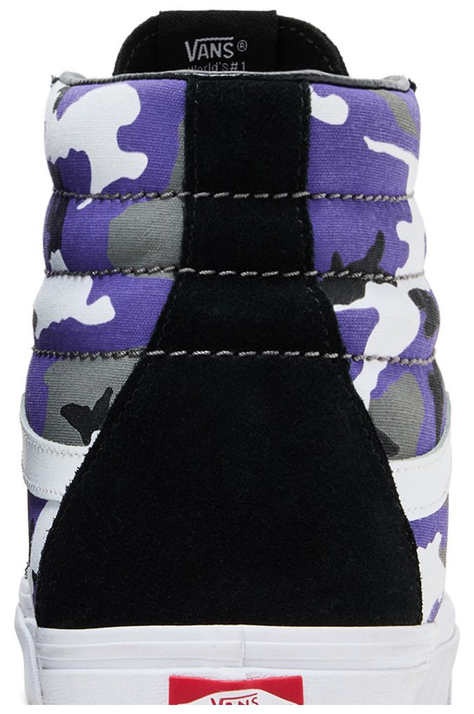 Vans Sk8 Hi Reissue Pop Camo   Purple