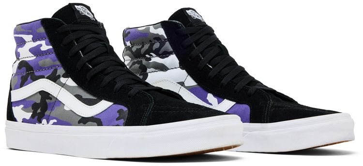 Vans Sk8 Hi Reissue Pop Camo   Purple