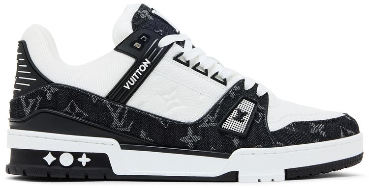 Louis Vuitton Trainer White Black Denim