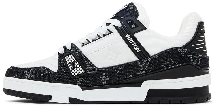 Louis Vuitton Trainer White Black Denim