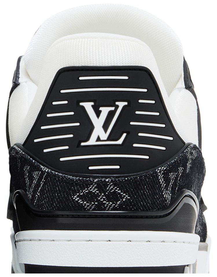 Louis Vuitton Trainer White Black Denim