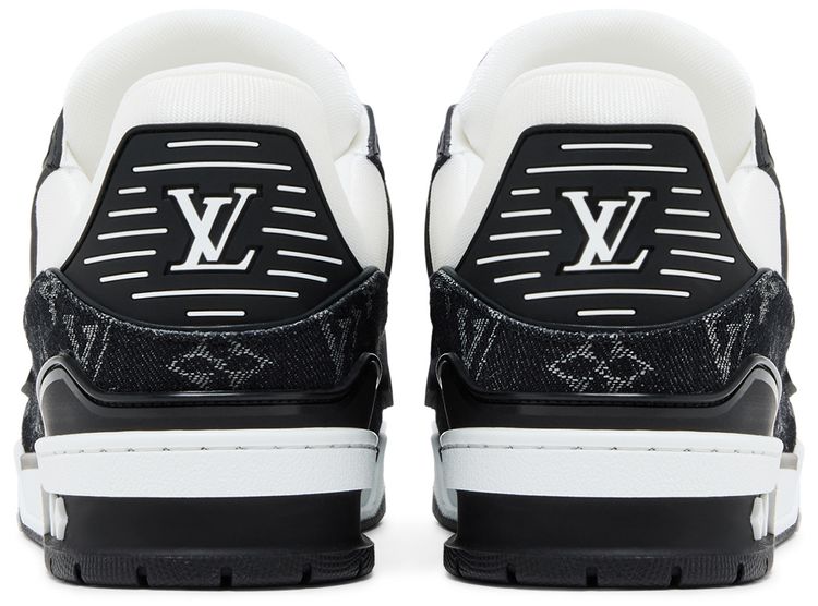 Louis Vuitton Trainer White Black Denim