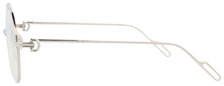 Cartier Round Frame Metal Optical Frames SilverTransparent