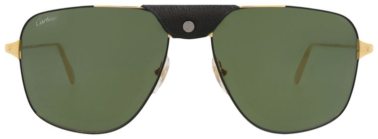 Cartier Aviator Frame Metal Sunglasses GoldGreen