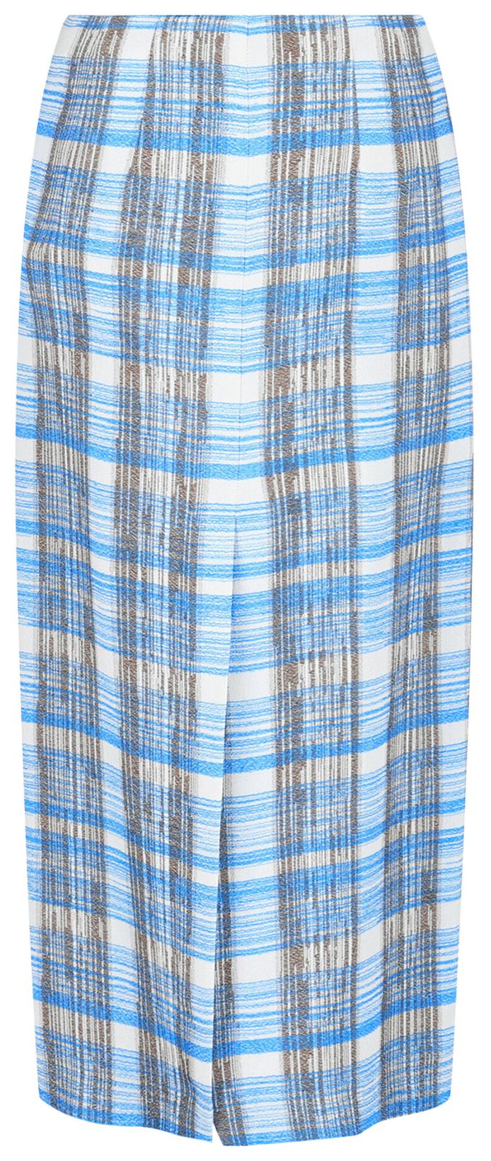 Ferragamo Plaid Print Maxi Skirt Bone
