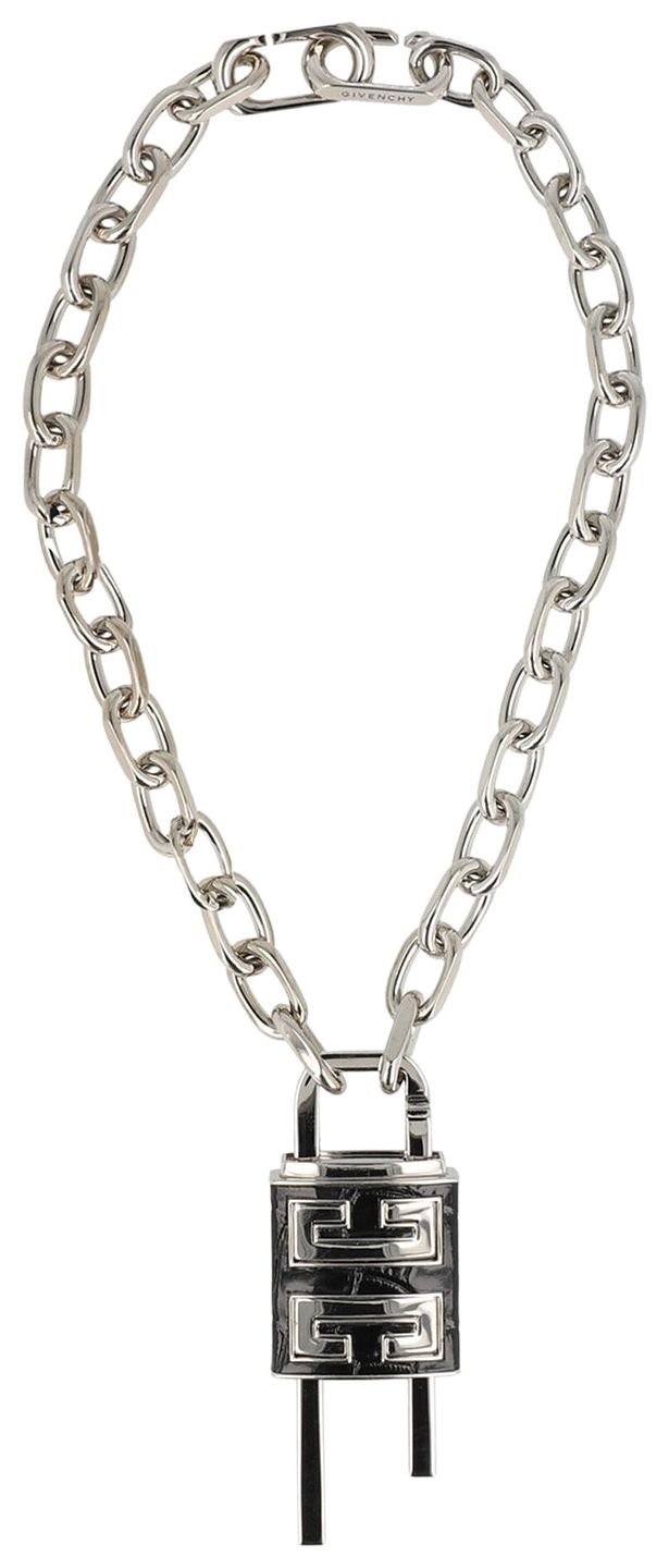 Givenchy U Lock Necklace BlackSilver