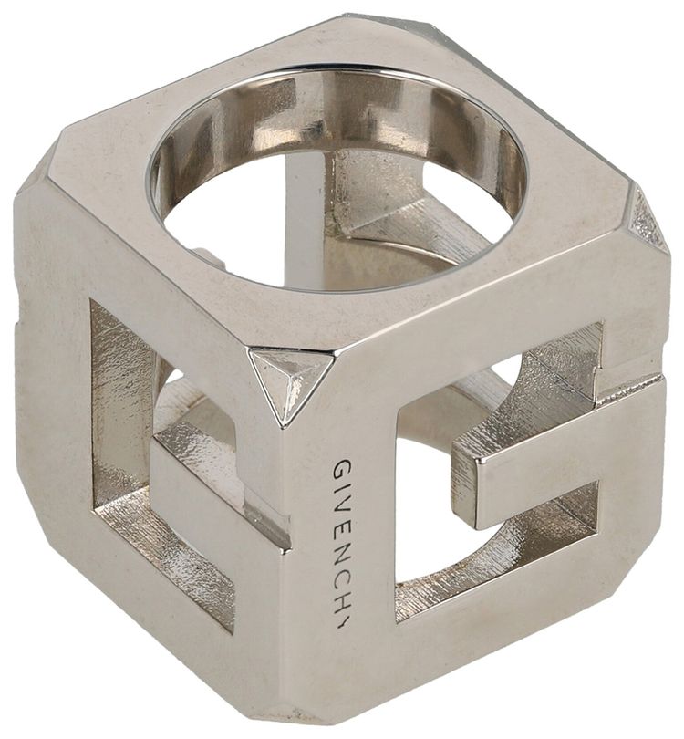 Givenchy G Cube Ring Silver