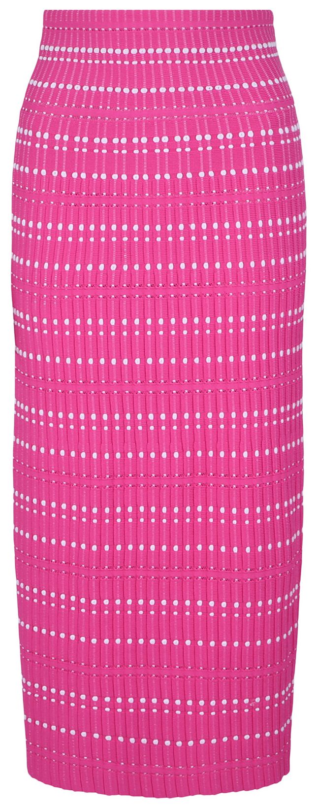 Alexander McQueen High Waisted Pencil Skirt PinkWhite