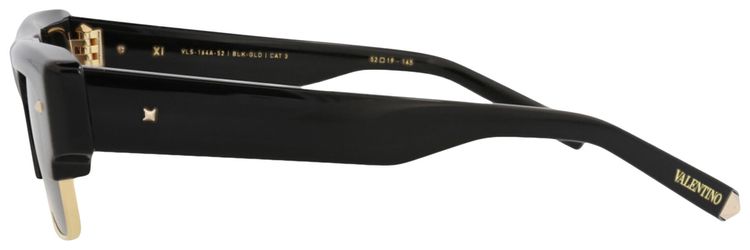 Valentino Square Frame Acetate Sunglasses BlackGrey