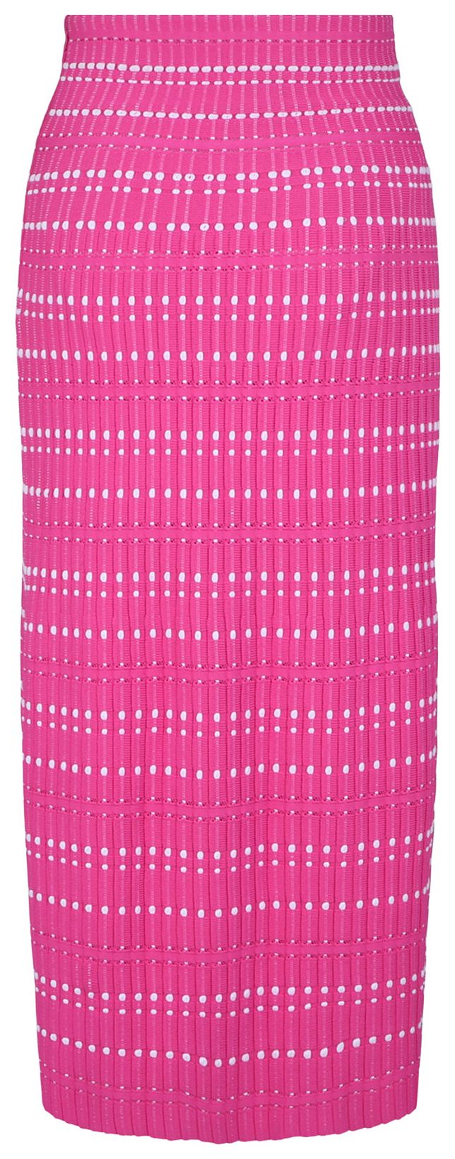 Alexander McQueen High Waisted Pencil Skirt PinkWhite