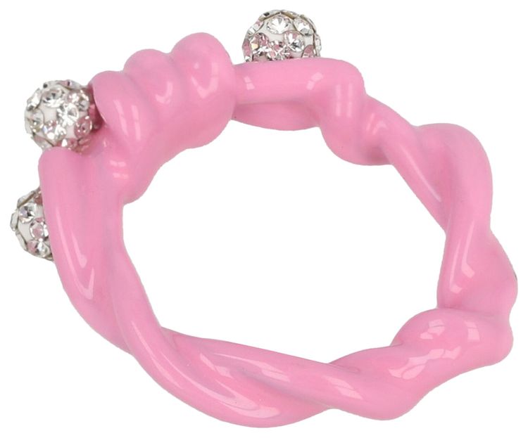 Givenchy Twisted Crystal Ring Bubble Gum