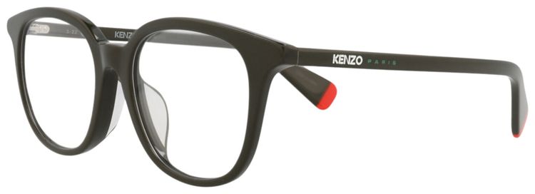Kenzo Round Frame Acetate Optical Frames GreenTransparent