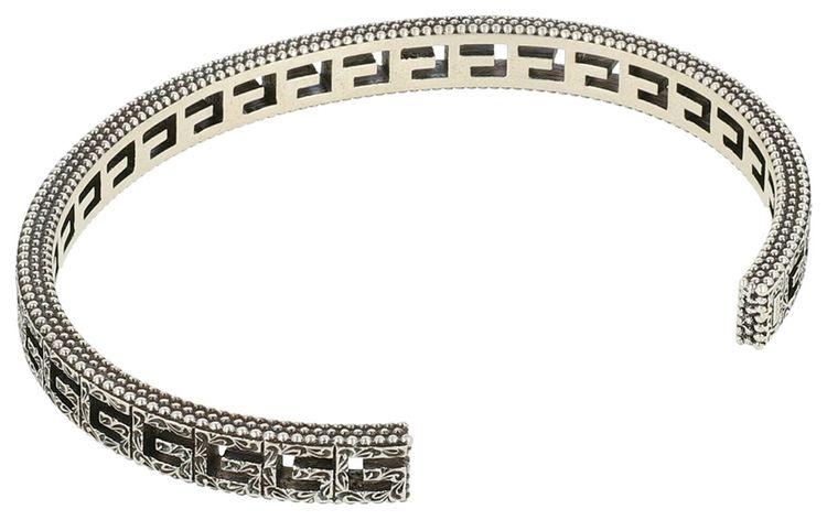 Gucci Sterling Square G Cuff Silver