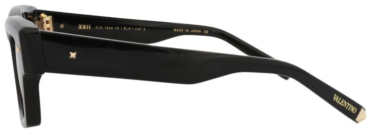 Valentino Square Frame Injection Sunglasses BlackGrey